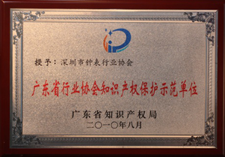 广东省行业协会知识产品保护示范单位